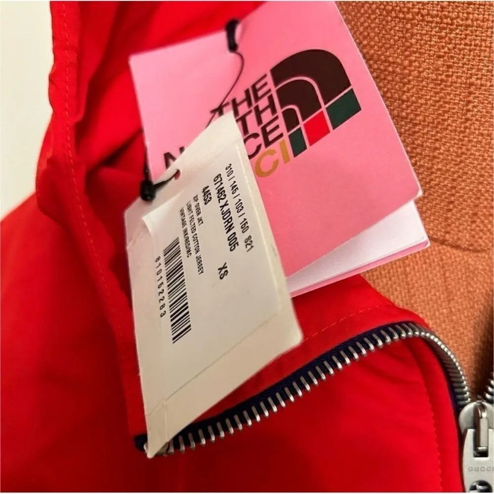 Gucci X North face cotton jacket size XS fits like medium made in Italy